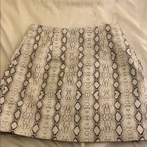 Leather Snake Skirt